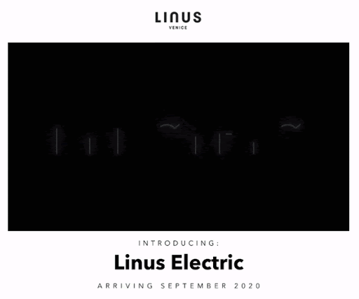 Linus Electric example of animated gifs in email