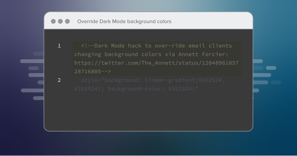 Override Dark Mode background colors
