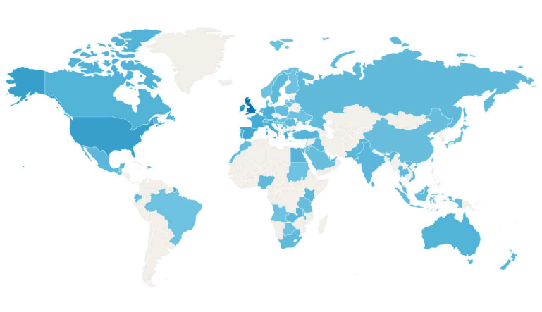 Image of worldwide map