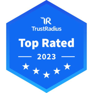 TrustRadius Top Rated Badge 2023 Litmus